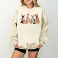 Retro Christmas Dog Sweatshirt, Dog Owner Christmas Gift, Dog Christmas Shirt, Gift for Dogg Lover, Xmas Tee Hoodie