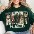 Retro Christmas tshirt Sweatshirt, Christmas Claus, Merryy Christmas Shirt, Tis The Season, Snowman Shirt, Unisex Sweater...