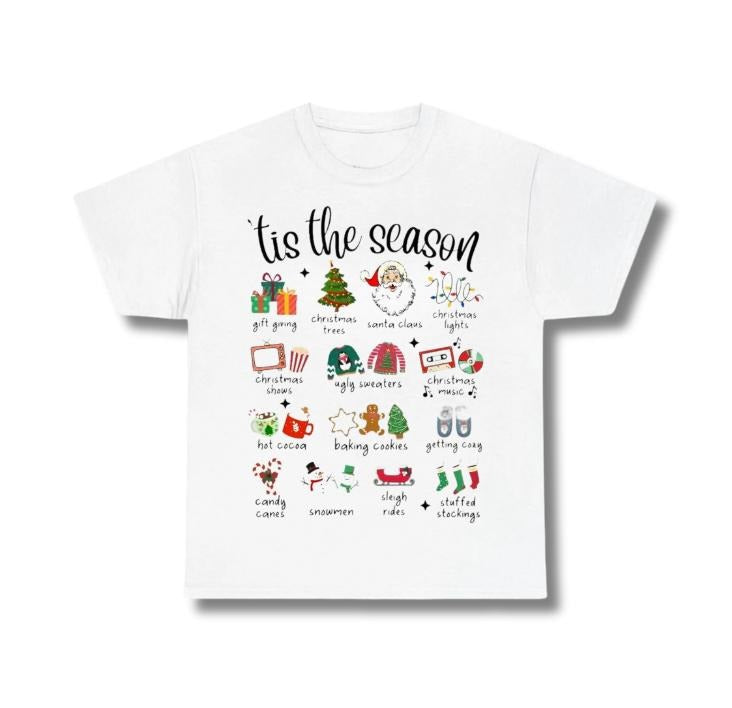 Retro Christmas, _Tis The Season Merry Christmas, Groovy Christmas Graphic Tee, Sweatshirt, Hoodie Gift For Women Top...