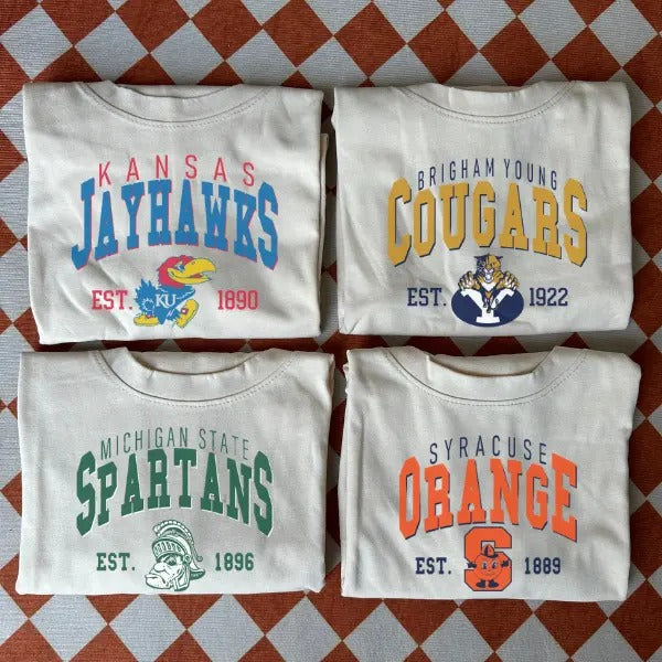 Retro College Spirit Sweatshirt - Vintage 90s University Team Style T-Shirts, Hoodie | RetroVerseTees.com
