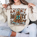 Retro Coquette Bow Cowgirl Western Merry Christmas Crewneck Sweater, Howdy Christmas Tree Western Shirt Hoodie, Sweatshirt