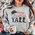 Retro Cowboy Merry Christmas Yall Western Sweater, Countryside Western, Cowgirl, Cowboy Boots Xmas Tee Hoodie, Sweatshirt
