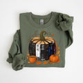 Retro Cozy Season H.D Carlton Book Sweatshirt, Haunting Adeline,Hunting Adeline, Does It Hurt?, Where's Molly, Satan's...