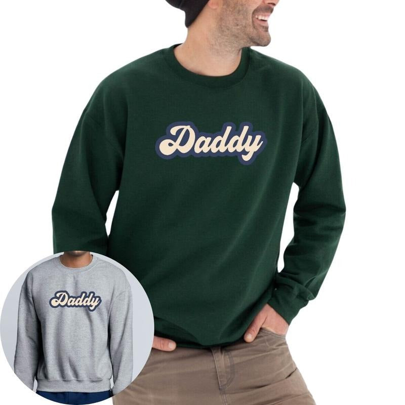 Retro Daddy Sweatshirt, Dad Sweatshirt, Fathers Day Sweatshirt T-Shirts, Hoodie | RetroVerseTees.com