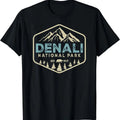 Retro Denali National Park mountains Nature Vintage Hiking T-Shirt Hoodie, Sweatshirt | RetroVerseTees.com
