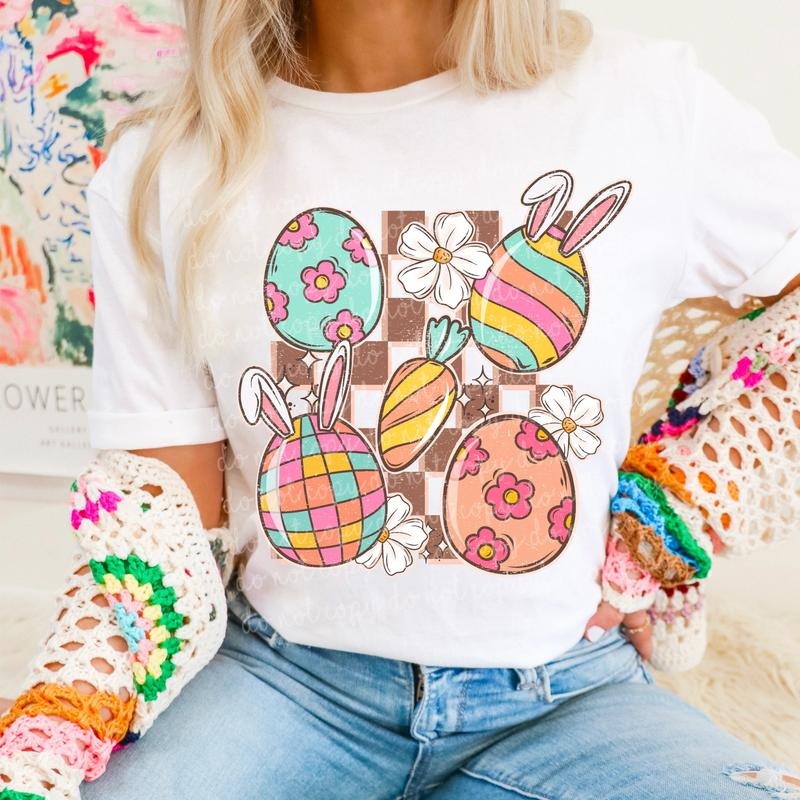 Retro Easter DTF Transfers - THIS IS NOT A SHIRT Hoodie, Sweatshirt | RetroVerseTees.com