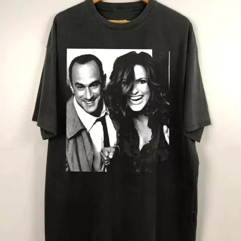 Retro Elliot Stabler And Olivia Benson T-Shirt, Law And Order Shirt, Elliot And Hoodie, Sweatshirt | RetroVerseTees.com