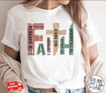 Retro Faith T Shirt, Christian Shirt, Bible Verse T-Shirt, Religious Outfit, Christian Cross Graphic Tees, Genderneutral...