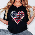 Retro Fighter Jet Airplane American Flag Heart 4th FOG July T-Shirt style 02 Hoodie, Sweatshirt | RetroVerseTees.com