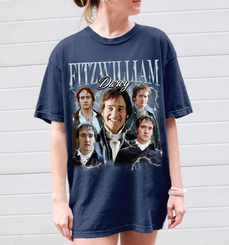 Retro Fitzwilliam Darcy Shirt, Fitzwilliam Darcy Tshirt, Mr Darcy Shirt, Pride and Prejudice Shirt,  Fan Gifts Hoodie,...