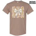 Retro Flower Bow Gildan Short Sleeve T-Shirt 'NLB' Hoodie, Sweatshirt | RetroVerseTees.com
