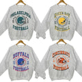 Retro Football Team Crewneck Sweatshirt in Sport Grey - Classic Style for All Fans T-Shirts, Hoodie | RetroVerseTees.com