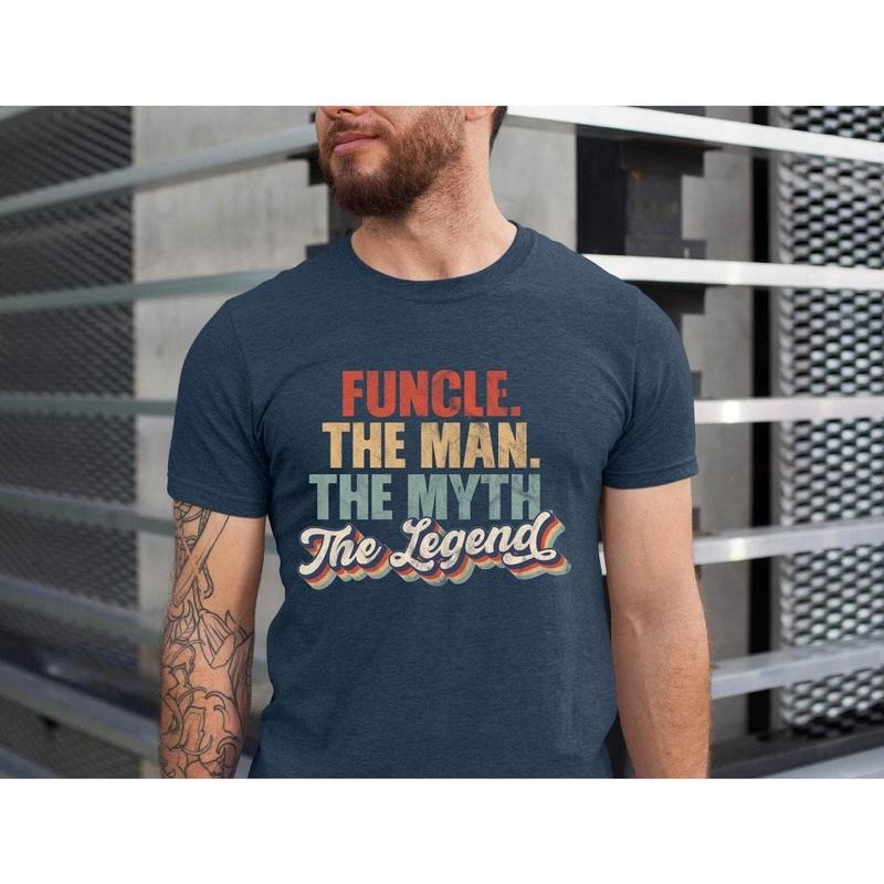 Retro Funcle Shirt, The Man The  Myth The Legend Shirt, Men's Tee, Gift for Men, Uncle T-Shirt , The Uncle Tee, Funny...