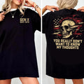 Retro Generation X est 1970 Shirt, Retro Skeleton Fxck Around and Find Out Shirt, Gen X Skull USA Flag Cotton Unisex Tee...
