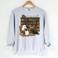 Retro Ghost Reading Books Sweatshirt, Librarian Ghost Halloween, Halloween Teacher Sweatshirt, Halloween Shirt, Teacher...