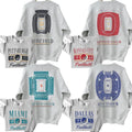 Retro Graphic All Team Football 2 Sided Ash Grey Sweatshirt, Football Thowback Vintage All Teams For Fans Sweatshirt,...