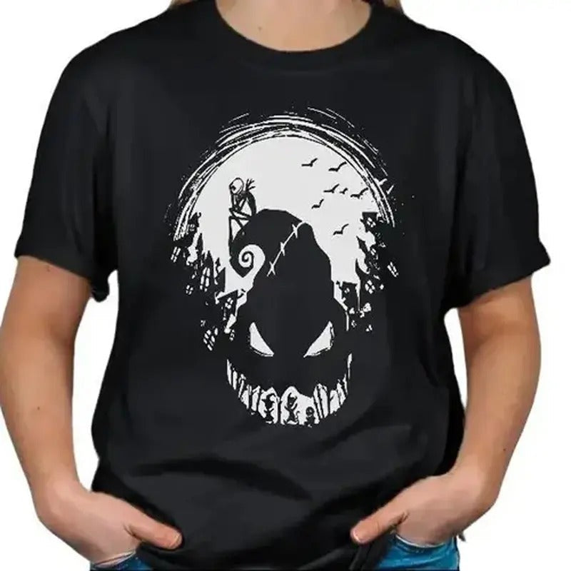 Retro Halloween Boogie Man Tee, Scary Boogie Face Casual Streetwear Unisex T-shirt for men and women Menswear Soft...