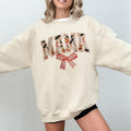 Retro Halloween Mama Coquette Sweatshirt, Coquette Bow Halloween Shirt, Halloween Mama Shirt, Mama Shirt, Halloween...