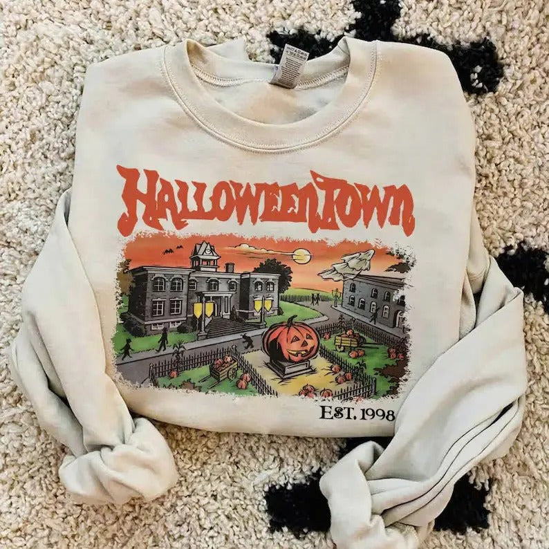 Retro Halloweentown University Sweatshirt, HalloweenTown Sweatshirt, Halloweentown University Sweater style 02 T-Shirts,...