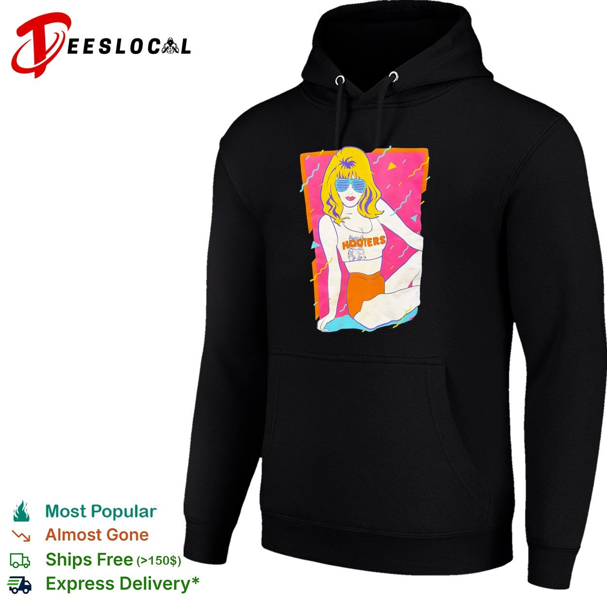 Retro Hooters Girl 80s style vintage shirt