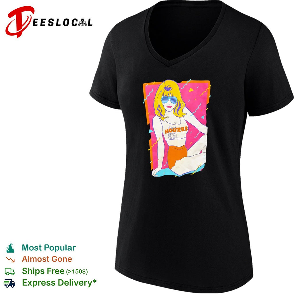 Retro Hooters Girl 80s style vintage shirt