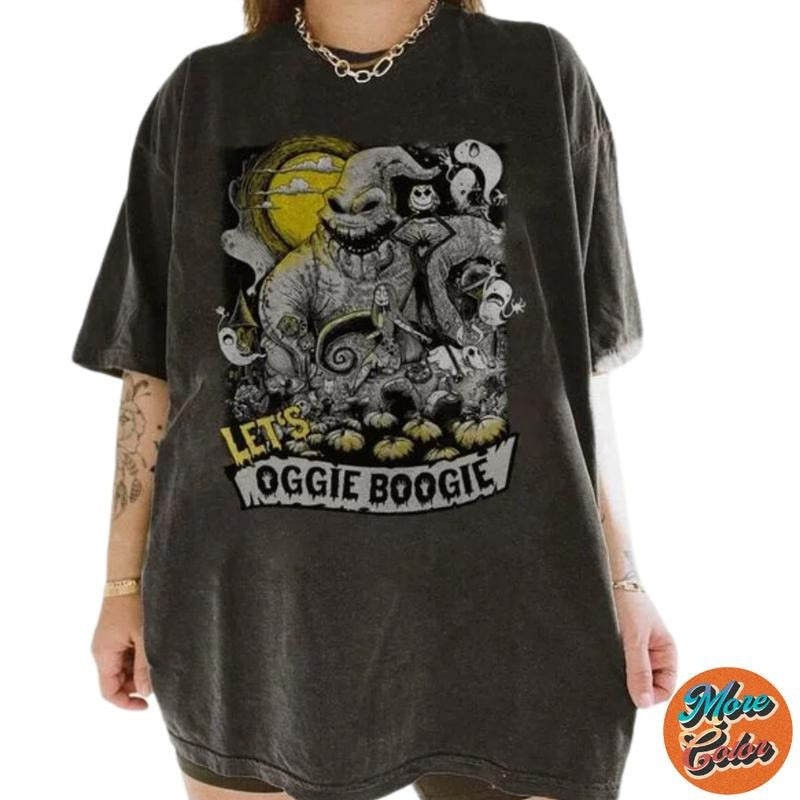 Retro Let's Oogie Boogie Movie Shirts, Cotton Unisex T-Shirt, Crew Neck, Size S- 3XL, Menswear Top, Womenswear Top...