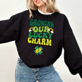 Retro Lucky Charm St Patrick's Pregnancy Maternity Shirt Sweatshirt Hoodie, Growing Our Lucky Charm Pregnancy...