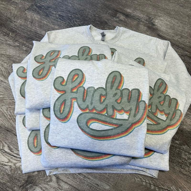 Retro Lucky Sweatshirt - Lucky Tee Hoodie | RetroVerseTees.com
