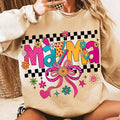 Retro Mama Coquette Bow Shirt, Mama Checkered Shirt, Mama Varsity Shirt, Lightning Bolt Mama Shirt, Mama Bow Shirt, Mama...
