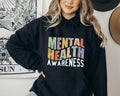Retro Mental Health Awareness Sweatshirt, Anxiety Hoodie, Therapist Gift Sweatshirt, Psychology Lover Sweatshirt, School...