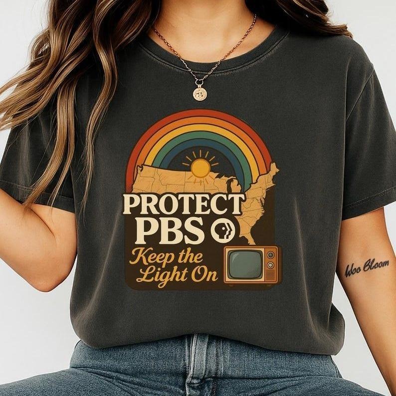 Retro PBS Protect Tee, Unisex Heavy Cotton T-Shirt, Great for Gifts Hoodie, Sweatshirt | RetroVerseTees.com
