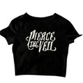 Retro Pierce The Veil Baby Tee, Y2k Top Women Streetwear, Gothic Emo Girl, Scene Clothing 2000s, Women Fitted T-Shirt,...