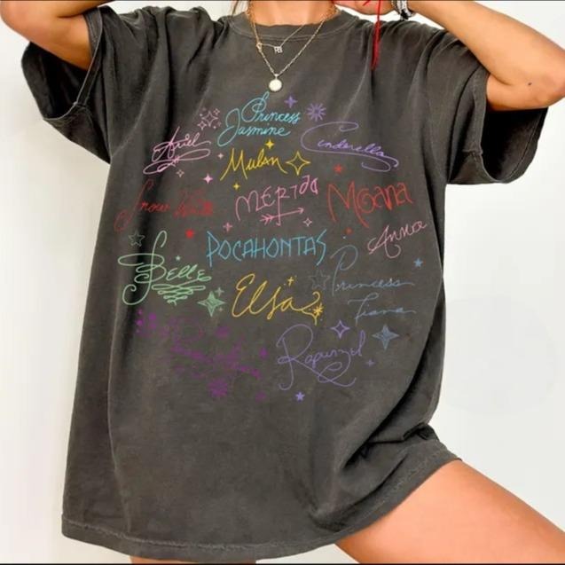 Retro Princess Shirt, Watercolor Princess Shirt, Princess Girl Trip T-Shirt, Princess Coquette shirt, Family matching...