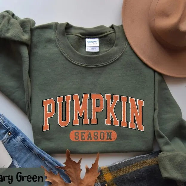Retro Pumpkin Season Sweatshirt, Cute Fall Sweatshirt, Thanksgiving Gift, Halloween Sweatshirts For Women, Fall Gifts,...