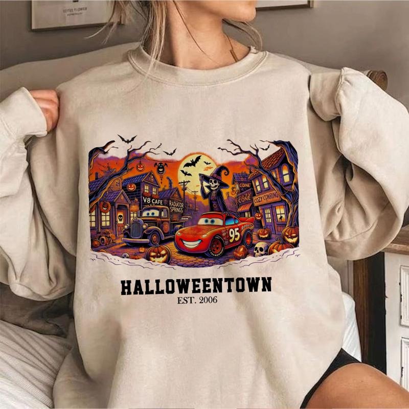 Retro Radiator Springs Cars Movie Halloween Shirt, Halloween Town 2006 Shirt, Halloween Trip, Halloween Party, Halloween...