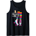Retro Rollerskates Funny 80's Roller Disco Skating Girl Gift Tank Top MADE IN USA T-Shirts, Hoodie, Sweatshirt