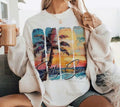 Retro Salty Soul Summer Vibes Tee, Summer Beach Shirt, Salty Summer Sea Salt Sand Vacation Gift Hoodie, Sweatshirt