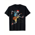Retro Skeleton Guitarist Cotton T-Shirt