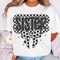 Retro Soccer Sister T-Shirt, Soccer Sister T-Shirt, Soccer Coquette T-Shirt, Game Day Soccer Bow T-Shirt, Checkered...