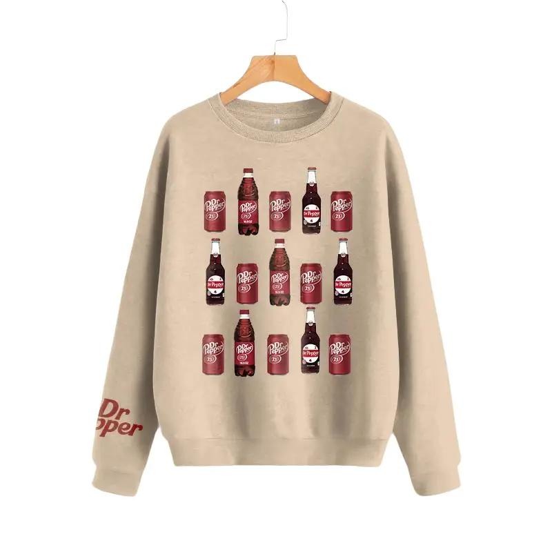 Retro Soda Can Crewneck Sweatshirt, Vintage Dr Pepper Can Sweatshirt Fabric Sweaters T-Shirts, Hoodie | RetroVerseTees.com