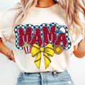 Retro Softball Mama T-Shirt, Leopard Mama Softball Shirt, Game Day T-Shirt, Checkered Softball Coquette Bow Shirt,...
