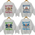 Retro Sport Grey Crewneck - Sweatshirt for All Teams Football Fans T-Shirts, Hoodie | RetroVerseTees.com