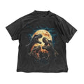Retro T-Rex Dinosaur T-Shirt - Moonlit T-Rex Graphic Tee - Retro Jurassic Shirt - Vintage Dinosaur Graphic Tee
