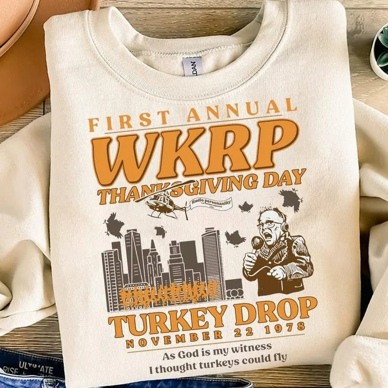 Retro Thanksgiving Turkey Drop Sweatshirt, Thanksgiving Day Cincinnati Shirts Hoodie | RetroVerseTees.com