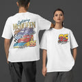 Retro Two Sided Lightning McQueenee Shirt, Lightning McQueenee Number Back, Piston Cup Tee,Cars Land Shirt Hoodie, Sweatshirt