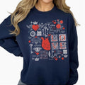 Retro Valentines Day Sweatshirt, Women Valentine Sweater T-Shirts, Hoodie | RetroVerseTees.com
