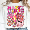 Retro Valentines Sweatshirt, Valentine Hearts Sweatshirt, Valentines Sweatshirt, Valentines Brushstroke Sweatshirt, Girls...