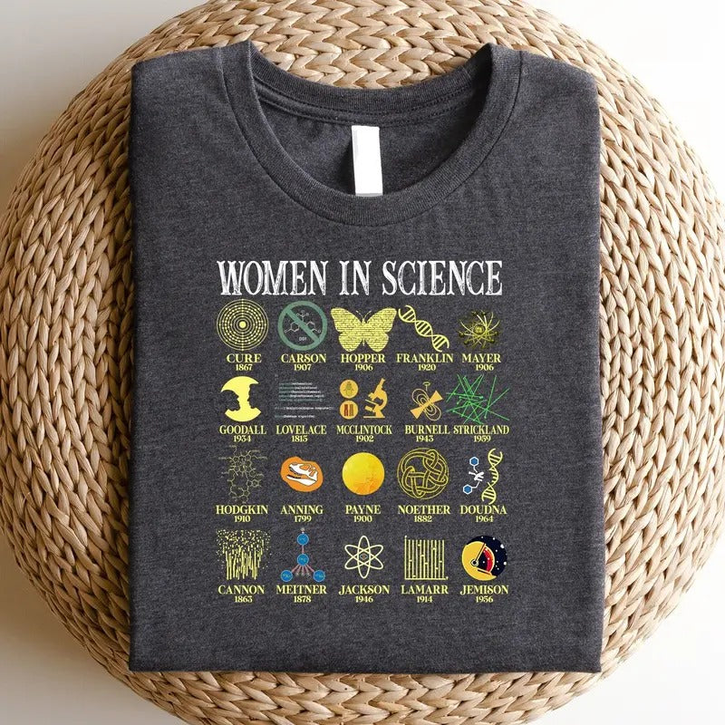Retro Woman In Science Shirt, Science Shirt, Preppy Aesthetic Shirt, Scientist Sweatshirts,Girl Scientist Shirt, Gift for...