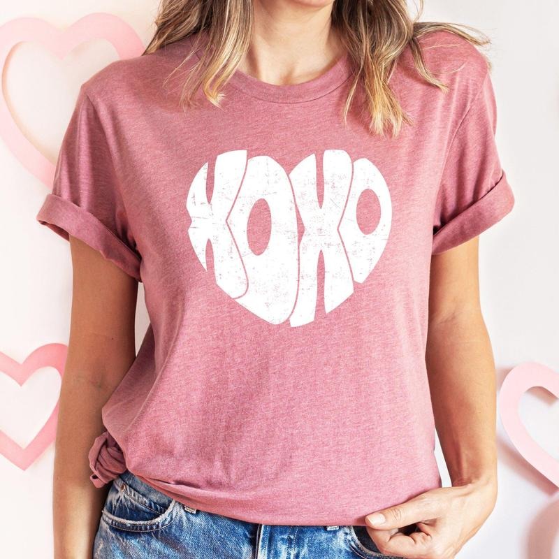 Retro XOXO Heart, Vintage, Super Soft Tshirt, Valentine's Day Hoodie, Sweatshirt | RetroVerseTees.com