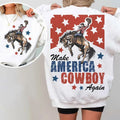 Revive American Spirit with Make America Cowboy Again PNG - Western 4th FOG July Sublimation Designs T-Shirts, Hoodie,...